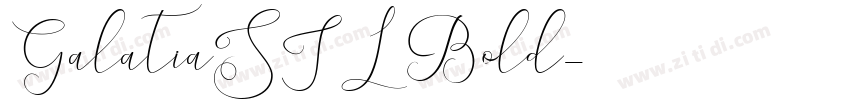 GalatiaSIL Bold字体转换